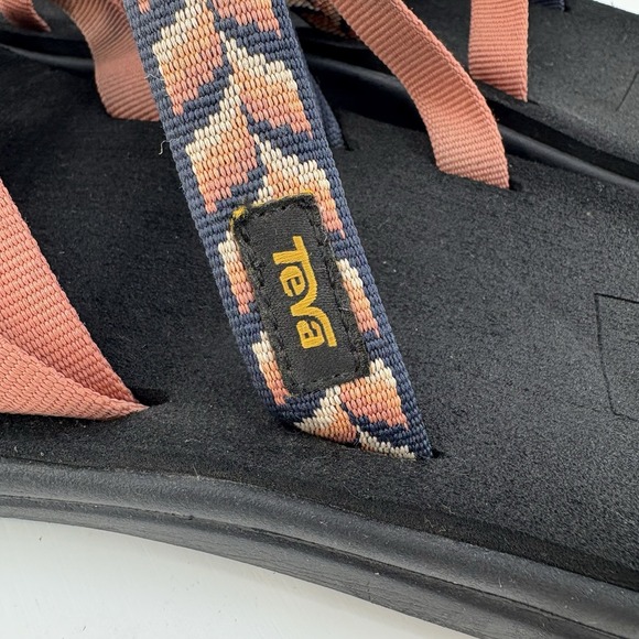 Teva‎ Voya Zillesa Womens Size 11 Strap Sandals Peach Blue Aztec Style 1117032 - Picture 7 of 9